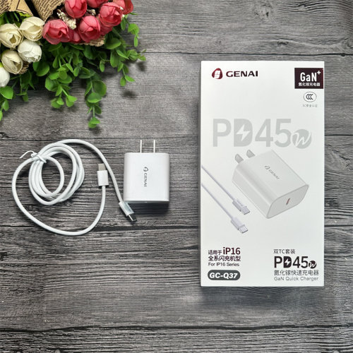 歌奈 GC-Q37 手机充电套装 双TC套装 适用ip16全系闪充机型 氮化镓快充