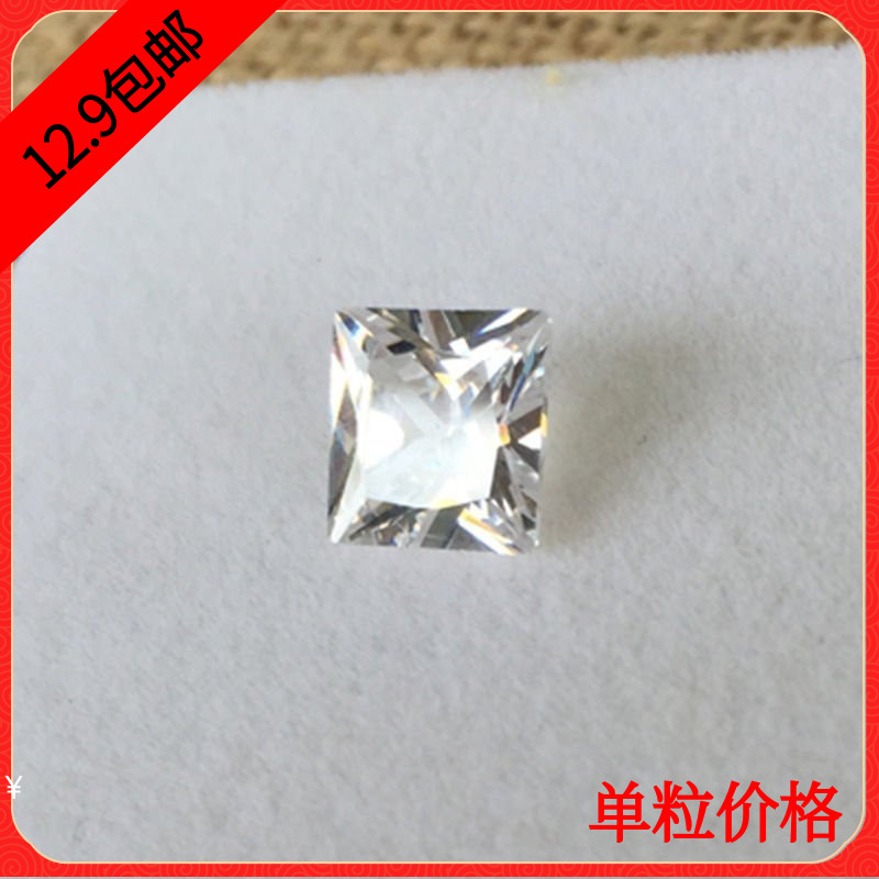 diy白色正方形亮钻裸石图片