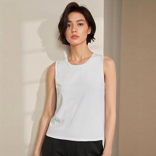 t恤打底衫 白色纯棉吊带背心女内搭夏季 无袖 黑色运动外穿砍袖 新款