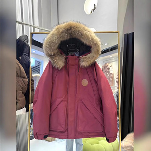 派克羽绒服女中长款加厚2025年冬季新款大毛领工装小个子情侣外套