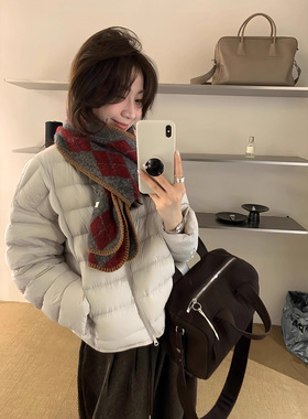 反季清仓.冬季新款新国标90白鸭绒无领排骨羽绒服女韩版休闲外套