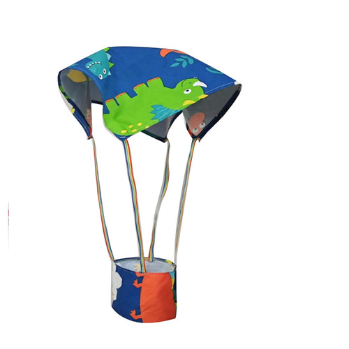 儿童手工布艺降落伞口袋沙包鸡蛋重阻力实验儿童户外空投玩具器材