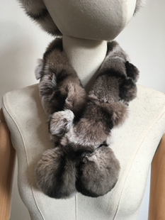清仓兔毛围巾 獭兔小围巾围脖   兔毛编织围巾 獭兔毛皮草围巾