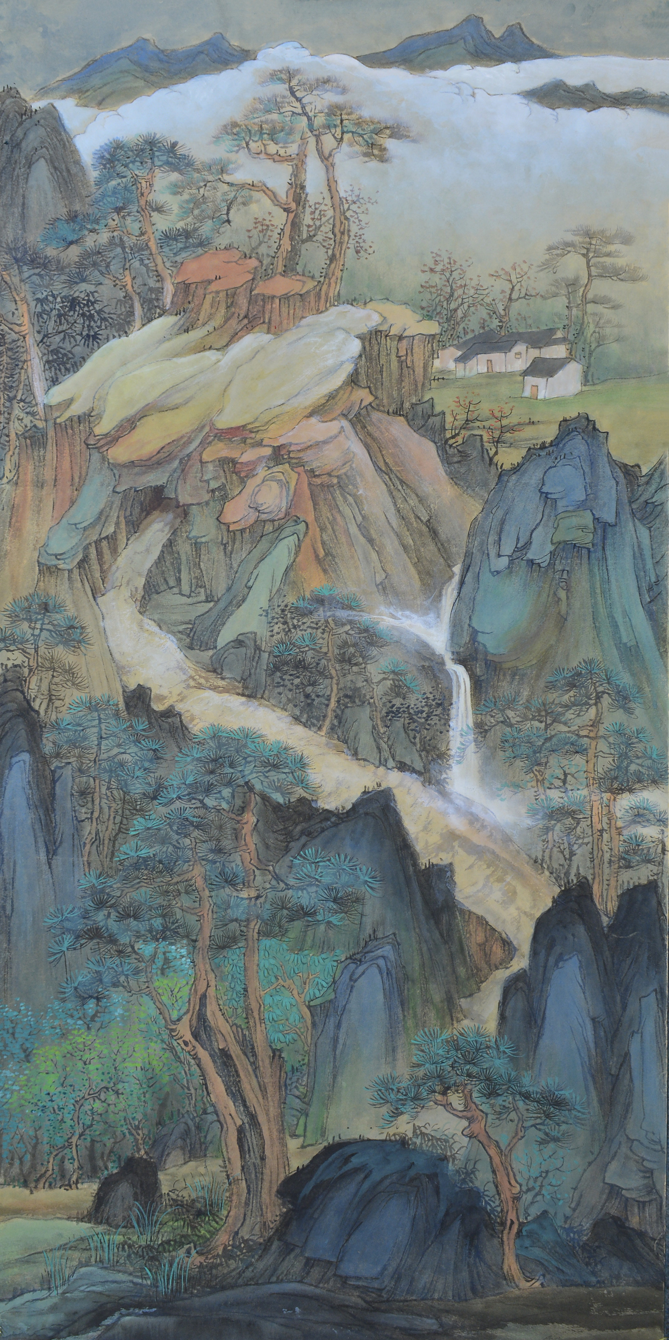 纯手绘原创作品四尺国画山水客厅国画