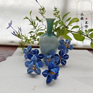 永安不停小花钿簪花汉服头饰发簪日常缠花搭配明唐制发型点缀簪子