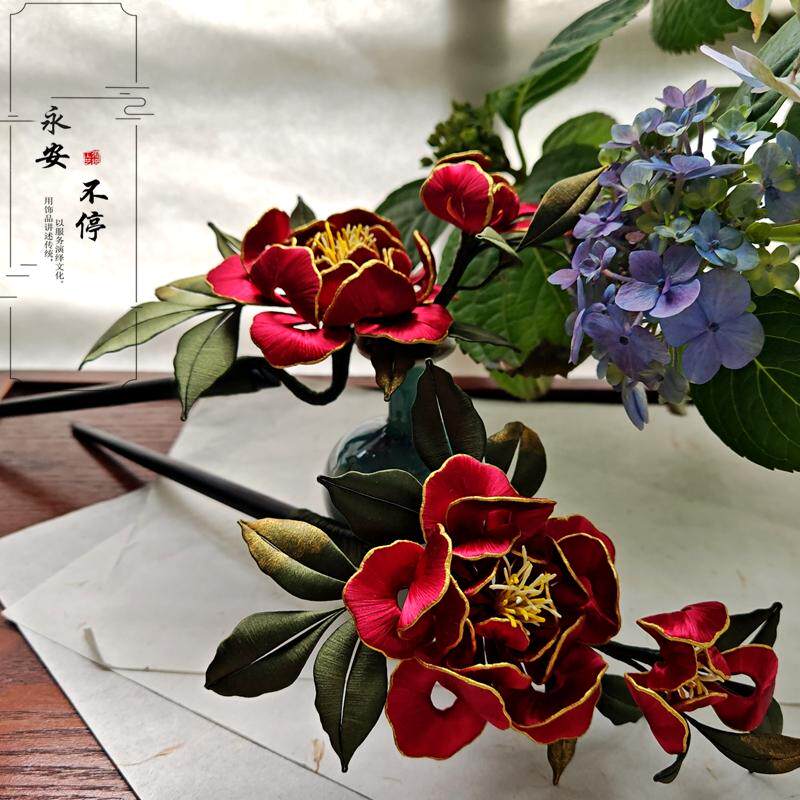 原创非遗中国古风汉服配饰缠花簪