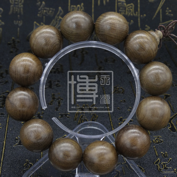 四川绿料阴沉木精品乌木金丝楠水波纹木金丝猫眼20cm佛珠手串手链