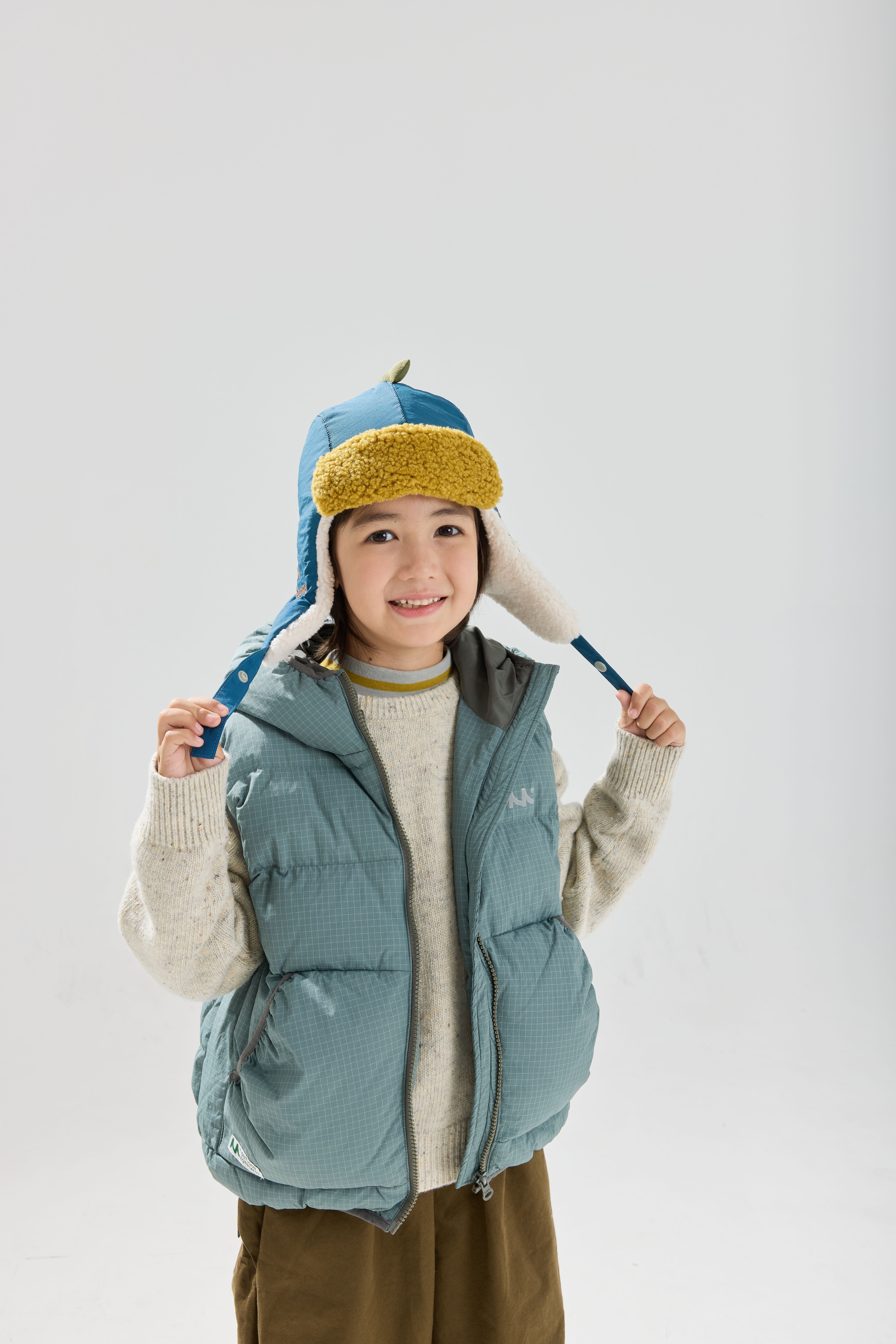 儿童帽子秋冬季保暖加厚夹棉可爱护耳帽男女宝宝户外防风雷锋帽潮