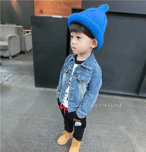 儿童帽子可爱韩版秋冬款保暖毛线帽 宝宝针织帽婴幼儿卷边奶嘴帽