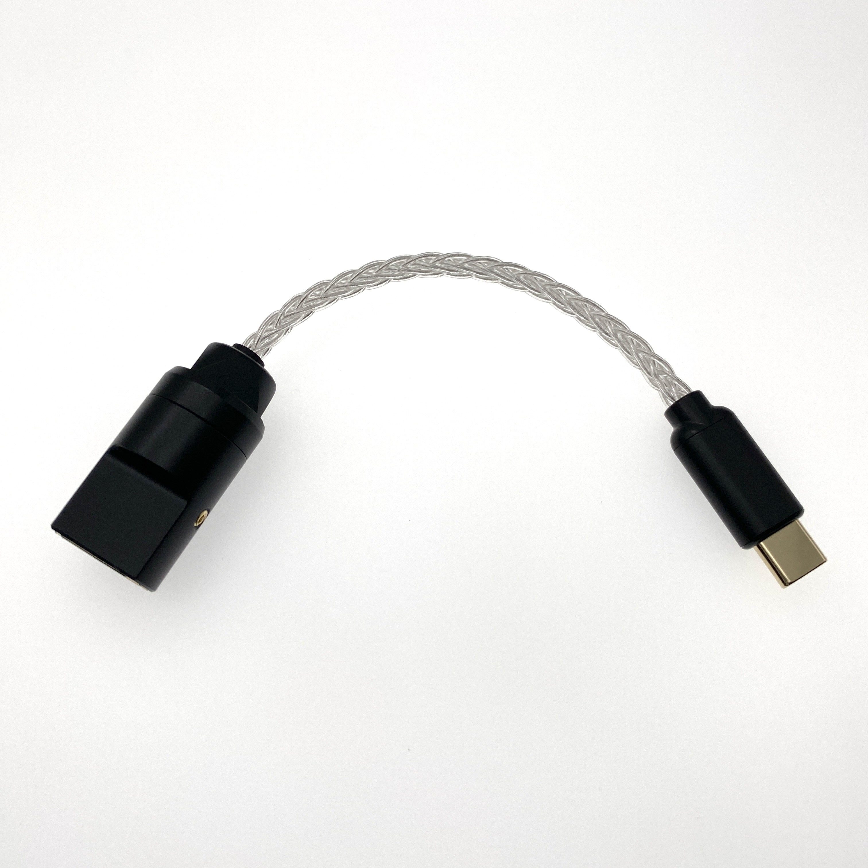OTG TYPE-C转USB母XDUOO/XD-05解码IFI耳放线POKE单晶铜纯银DAC线