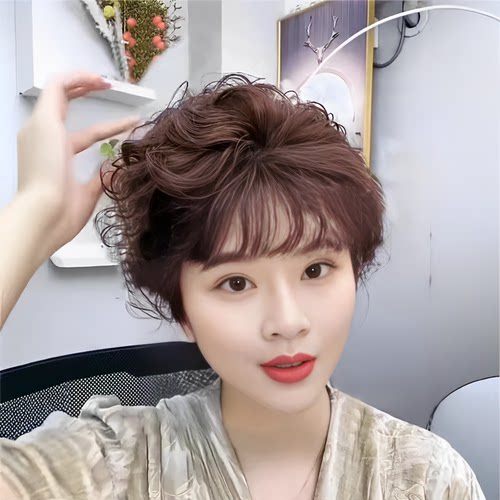 妈妈补发片羊毛卷补发短发