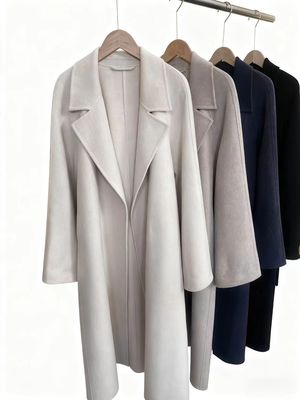 圆圆同款！123！15微米左右！100纯山羊绒大衣女长款宽松