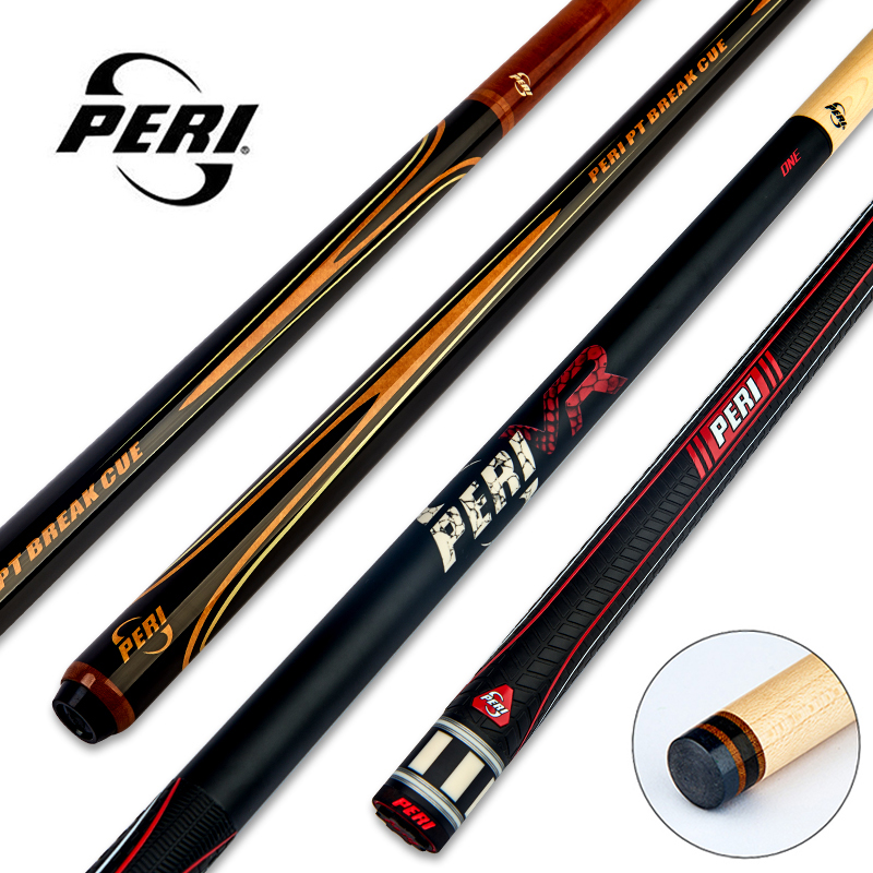 皮尔力PERI征服者VR冲杆台球杆黑八8球杆美式九球杆大头中式单冲