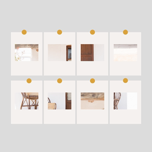 「backyard」后院 明信片ins简约文艺留言原创祝福语小卡片创意