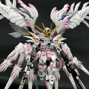 GL 最新修复版首批限量MGSD樱花粉渐变钣喷飞翼高达(哑光版)