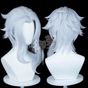 御萝 游戏原神多托雷cos假发 至冬愚人众执行官博士 高温丝玫瑰网