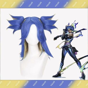 双抓夹玫瑰网头皮顶 御萝 瓦罗兰特Neon 游戏无畏契约霓虹cos假发