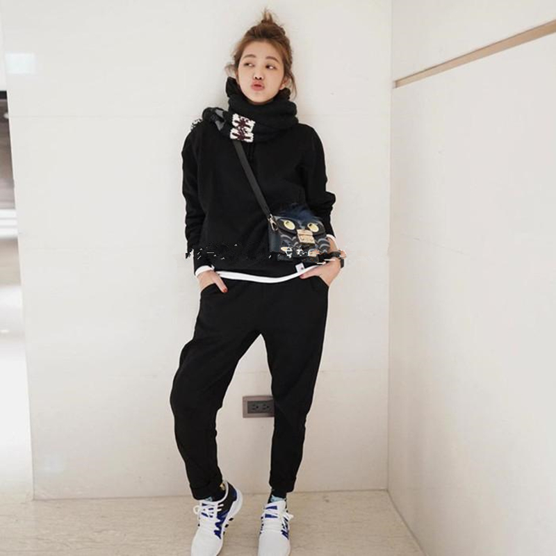 adidasxbyo春秋卫衣女运动裤