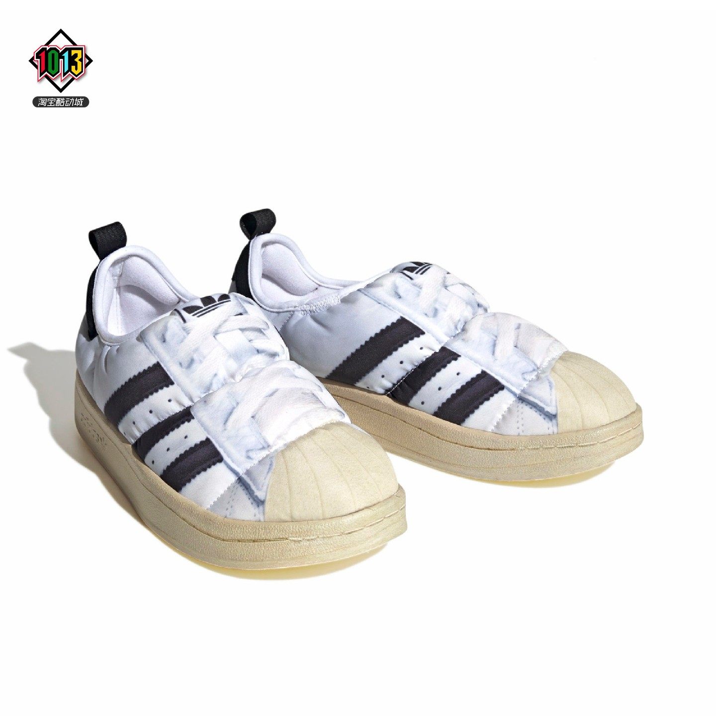 阿迪达斯三叶草PUFFYLETTE男女款贝壳头一脚蹬面包鞋 HP6697 6700,运动鞋new,运动休闲鞋,淘宝优惠券,粉丝福利购,淘宝优惠卷