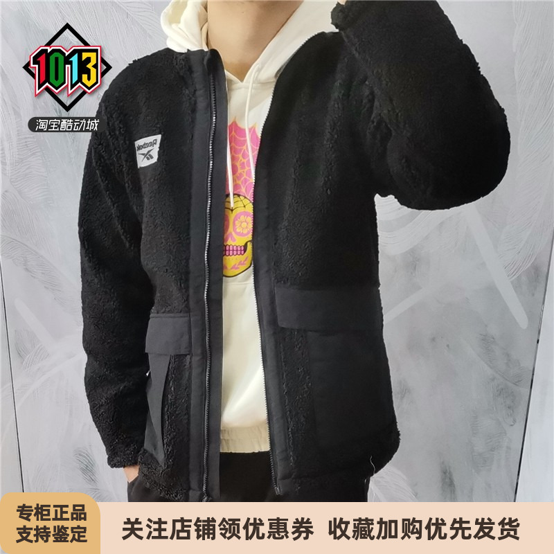 锐步秋冬男款摇粒绒保暖