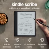 Amazon Kindle Scribe2024 Устройство чтения электронных книг 2-го поколения с 10,2-дюймовым чернильным экраном, электронная бумажная книга
