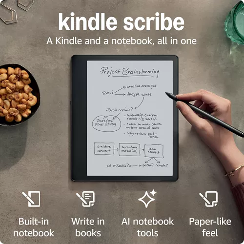 Amazon Kindle Scribe2024 Устройство чтения электронных книг 2-го поколения с 10,2-дюймовым чернильным экраном, электронная бумажная книга
