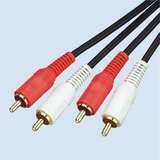 促销1.5米 2对2莲花线 线材 耗材批 电脑音箱音频线 四头线