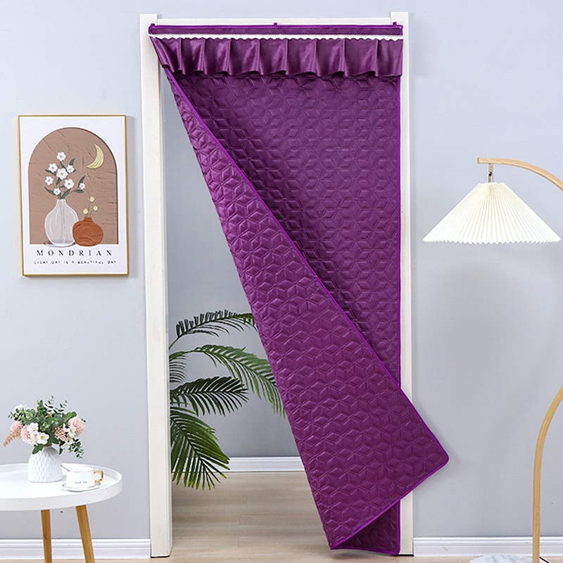 秋冬新款棉门帘防寒保暖双面绒加厚防风卧室客厅隔断帘可定制门帘