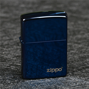 男女同款 zippo芝宝煤油防风打火机美国原版 蓝冰标志 20446ZL 礼物