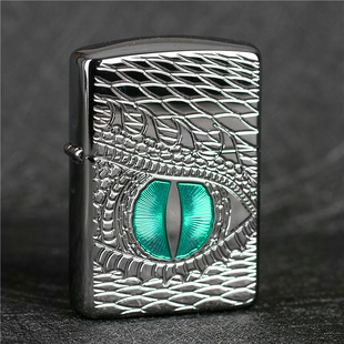 zippo芝宝煤油防风打火机 美版原装镀铬盔甲机 龙眼 男士礼物收藏