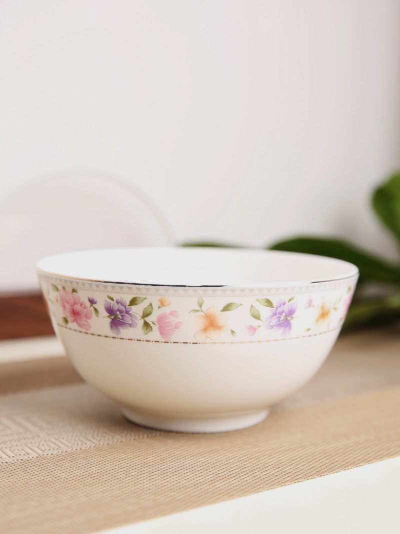 唐山隆达骨瓷餐具 春花秋实   大汤碗图片