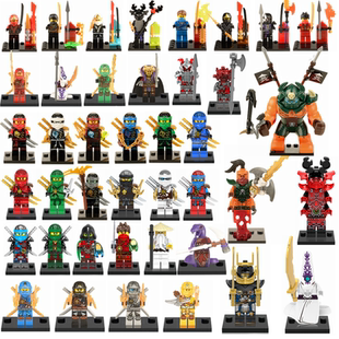 幻影忍者积木人仔杰寇赞凯加满都红蛇战车劳埃德蛇怪猛壮美人晴美