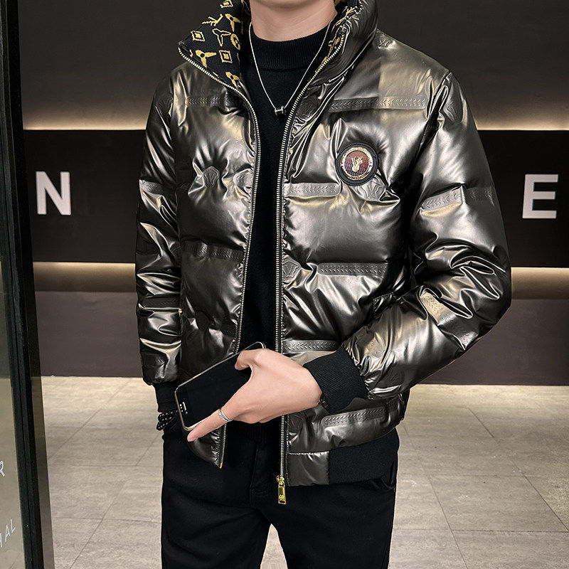 男士羽绒服冬季防寒短款男外套潮流帅气百搭羽绒上衣服立领