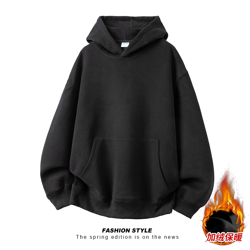 450克高克重加绒加厚重磅连帽套头卫衣A093-W209加绒-特P50，男装卫衣，电商A093