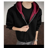 450克高克重重磅高品质加厚升级版拼色连帽卫衣A093-W858-特P55，男装卫衣，电商A093