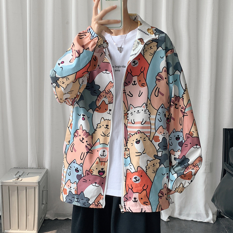 2023春装新款两面穿夹克港风宽松外套A093-JK200-P88控108，男装夹克，电商A093