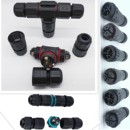 螺丝接线冷压免焊电缆防水航空插头 线对线防水接头 防水连接器