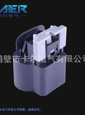 厂家供应国产汽车连接器15326679黑色2芯线束接插件