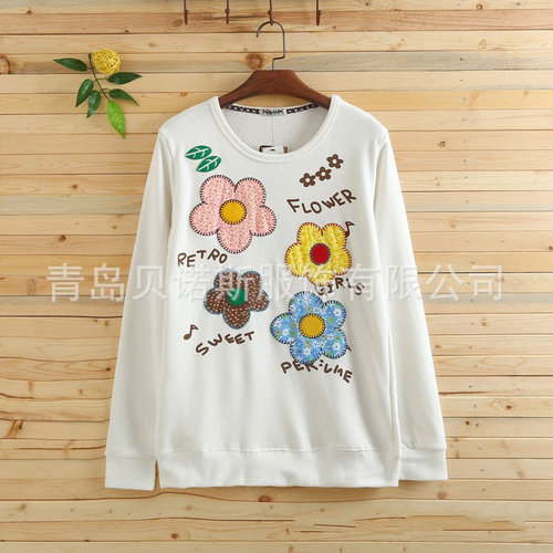 卫衣女网红潮ins日系rough花朵