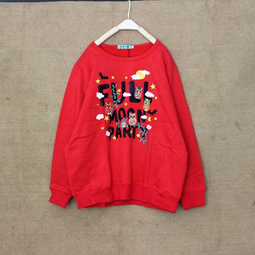 韩国东大卫衣0ins潮rough绣花