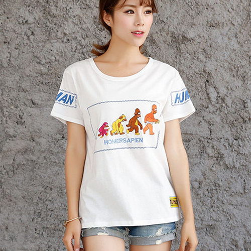 rough少女士短袖t恤夏宽松2024半袖打底衫体桖韩版学生装大码上衣