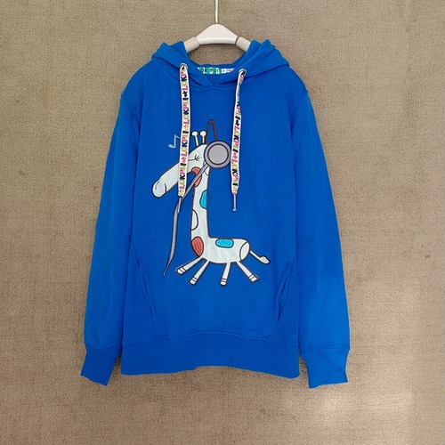 帽衫秋卫衣加绒宽松纯棉绣花卡通