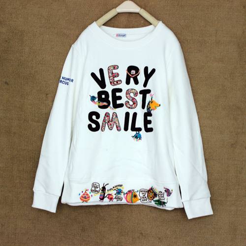 卫衣秋冬季女士圆领加绒加厚绣花