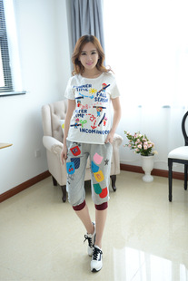 rough画笔宽松上衣大码 女装 春装 体恤 打底衫 t恤女夏装 短袖 2024新款