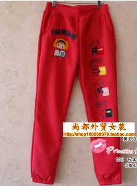 秋春季书本运动裤女rough直筒宽松休闲裤长裤中学生黑色大码卫裤