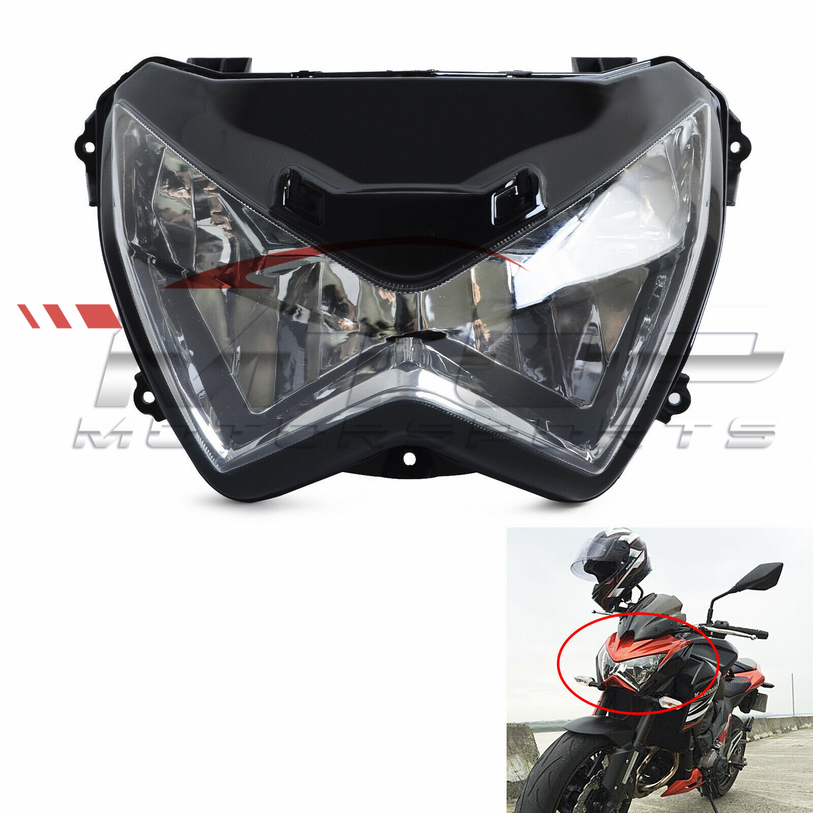 适用川崎 KAWASAKI Z800 2013 2014 2015 前大灯 大灯总成 头灯