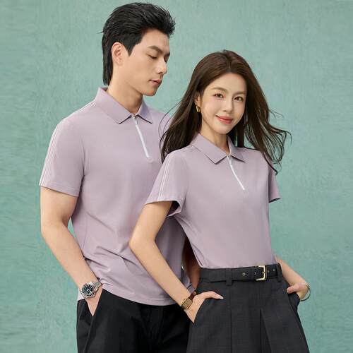 文化衫工作服刺绣Polt装翻