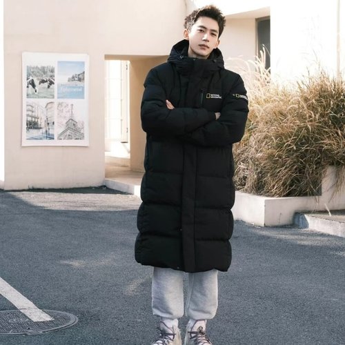 亏本处理  清仓特价长款连帽过膝羽绒服男女同款学生加厚冬装外套