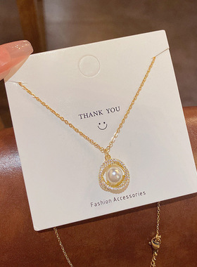 珍珠项链女新款颈链气质