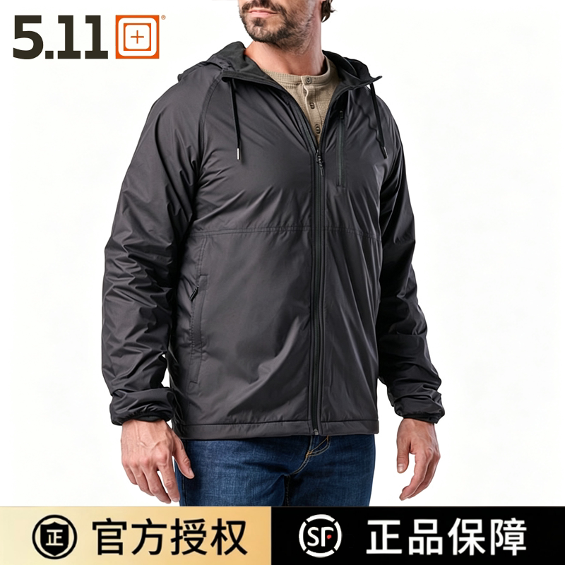 5.11男士春秋加绒卫衣户外休闲连帽长袖上衣78046福利款